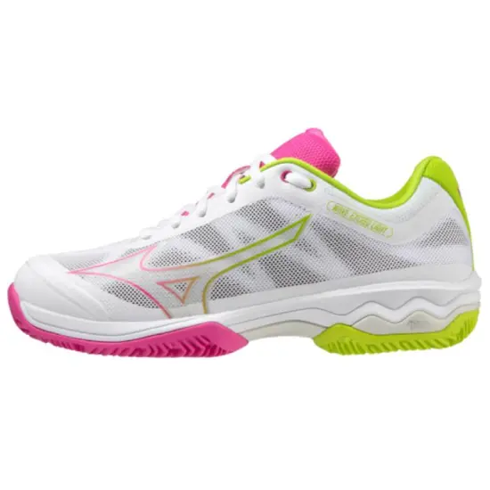 Mizuno WAVE EXCEED LIGHT PADEL Cushioning Wear Resistant Low Top Casual Shoes Women's White Pink Green