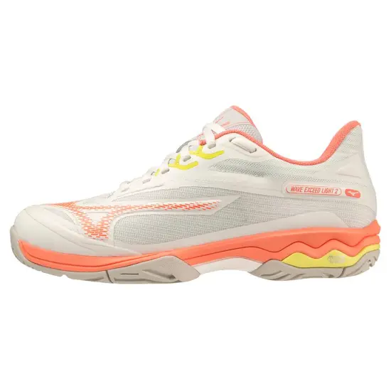 Mizuno Women's Wave Exceed Light 2 AC 'Snow White Fusion Coral'