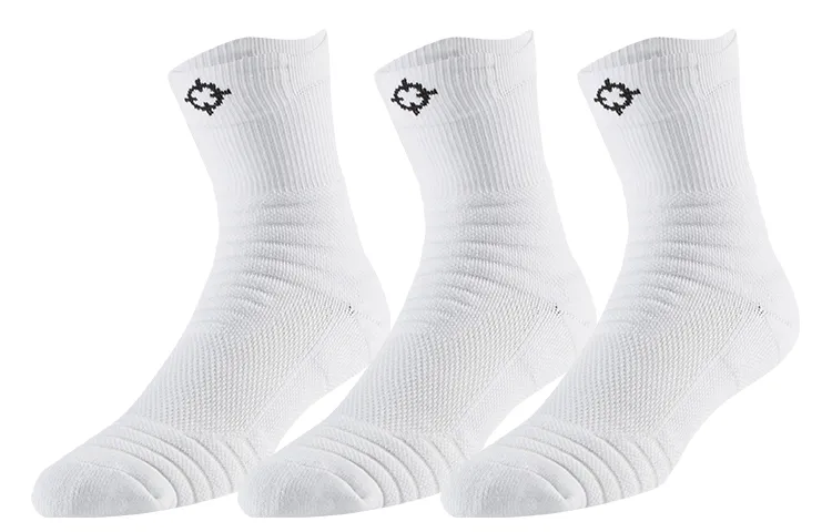 RIGORER Crew Socks Unisex Solid Color Versatile
