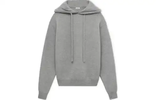 LOEWE Sweatshirts Men's Gray Hooded Moderate Regular