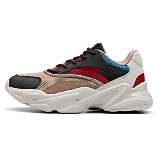 ANTA Life Collection Chunky Sneakers Men Low-Top Black ANTA White
