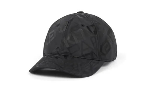 KENZO Letter Print Polyester Baseball Caps Women's Black