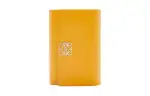 LOEWE Anagram Calfskin Card Holder, Wallet Small Women's Sunflower