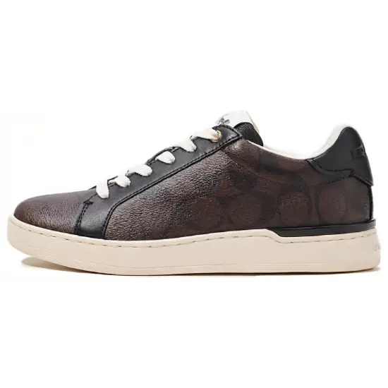 COACH Clip Skateboard Shoes Women's Low-Top Black