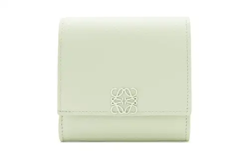 LOEWE Anagram Cow Leather Wallet Women's Spring Jade