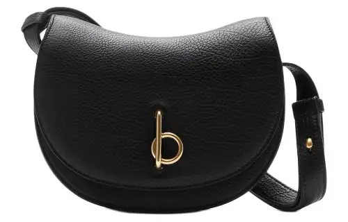 Burberry Grain Calfskin Portable Crossbody Bag, Shoulder Bag Women's Black