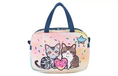 Skechers LeSportsac Collaboration Fabric Handbag Medium Women's Sweetheart Cat Bakery