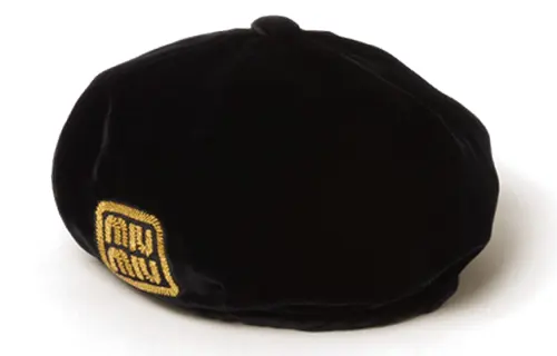 MIU MIU Fabric Berets Women's Black
