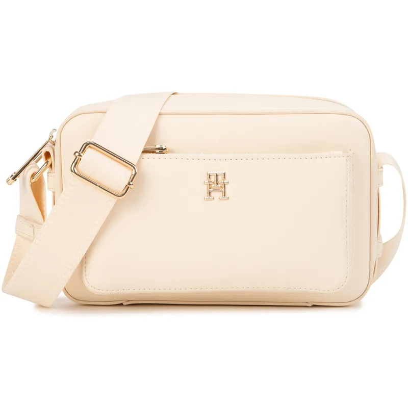 Tommy Hilfiger Artificial Leather Crossbody Bag Women's Black/Ecru