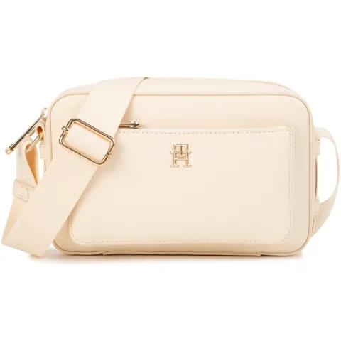 Tommy Hilfiger Artificial Leather Crossbody Bag Women's Black/Ecru