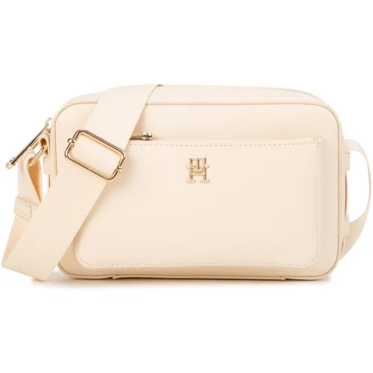 Tommy Hilfiger Artificial Leather Crossbody Bag Women's Black/Ecru