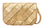LOEWE Goya Sheepskin Shoulder Bag, Crossbody Bag Mini Women's Gold
