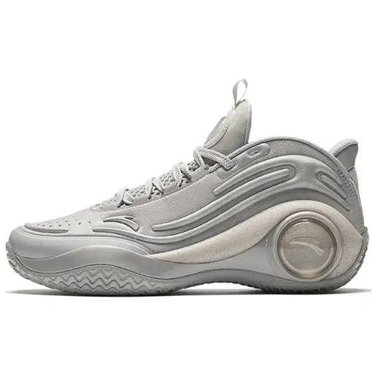 ANTA Cement Bubble 4.0 Basketball Shoes Men Low-Top Gray