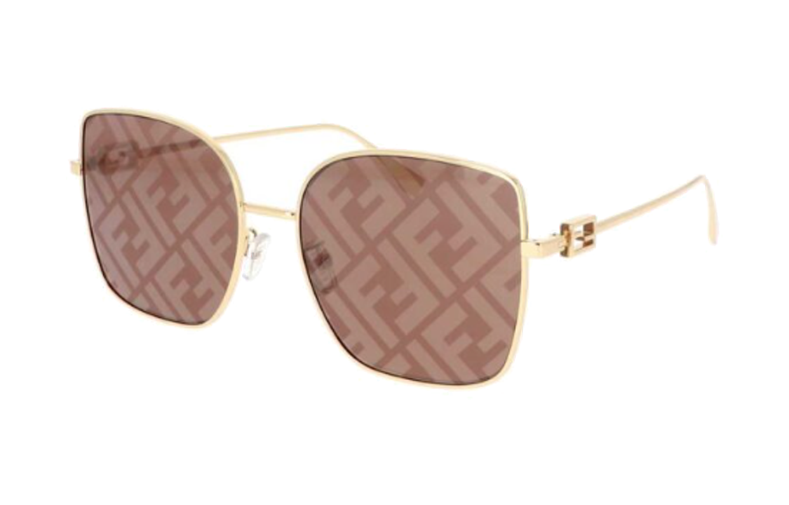 Женские очки Fendi (золотые)