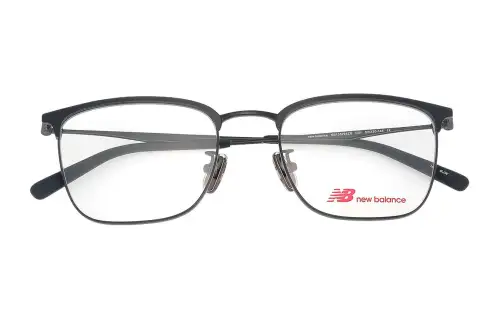 New Balance Alloy Metal Rectangular Eyeglass Frames Men's Multicolor