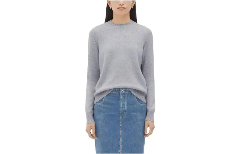 Bottega Veneta Intrecciato Leather Patches Jumper