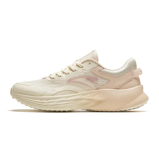 Anta Lightweight Comfortable Cushioning Wear-Resistant Low-Top Running Shoes Women's Yellow