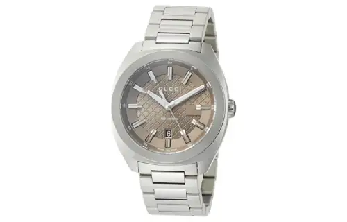 GUCCI Wrist Watches Quartz Movement Stainless Steel Strap 40mm Gray Dial Men's Watches ['100', 301050]m Waterproof