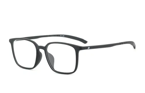 New Balance Plastic Rectangular Eyeglass Frames Unisex Black/Transparent