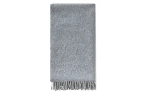 Loro Piana Knit Scarves Unisex Gray