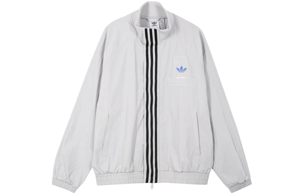 Adidas Originals Trefoil Jackets & Coats Men's Solid Light Gray