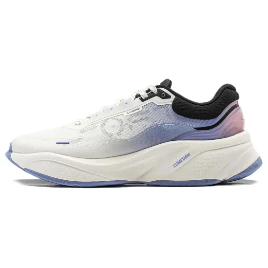 LiNing Soft Cushioned Wear-Resistant Lightweight Low-Top Casual Shoes Men's White Blue