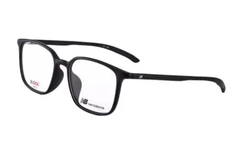New Balance Plastic Irregular Shape Eyeglass Frames Unisex Black