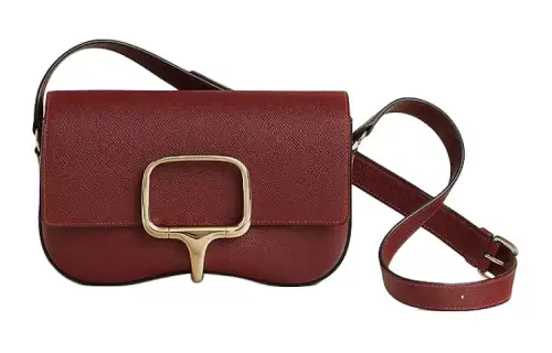 HERMES Della Cavalleria Epsom Calfskin Crossbody Bag, Shoulder Bag Women's 55 Rouge H Hermes Red