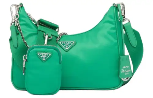 PRADA 2005 Shoulder Bag Green Mint