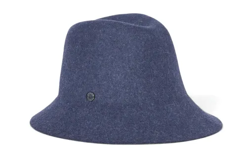 Loro Piana Rabbit Fur, Cashmere, Felt Top Hats Women's Blue