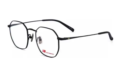 New Balance Alloy Irregular Shape Eyeglass Frames Women's Black