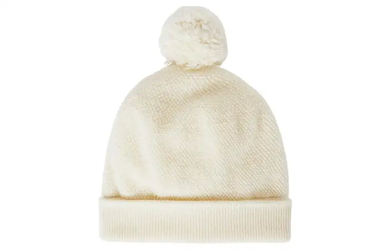 Loro Piana Small Cashmere, Mulberry Silk Beanies Women's White