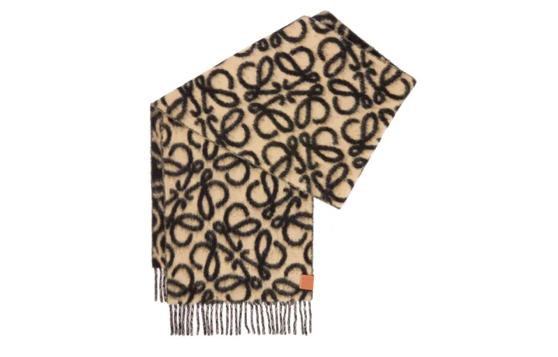 LOEWE Knit Scarves Men's Yellow