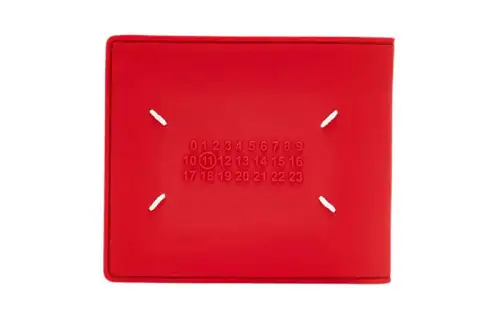 Maison Margiela Cow Leather Wallet Unisex Red