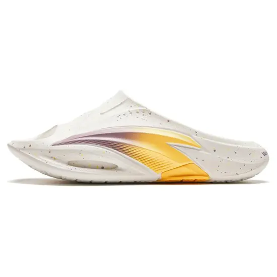 Wassup X ANTA Nitrogen Bubbles Slide Slippers Men Beige Yellow