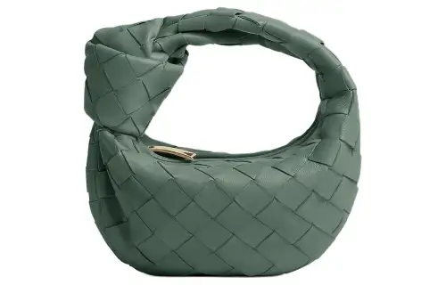 Bottega Veneta Jodie Lambskin Shoulder Bag, Handbag Women's Aloe Vera Color