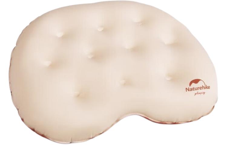 NATUREHIKE Inflatable Pillows Camping 30D Stretch Fabric TPU, Poly Pongee Molded Fiber