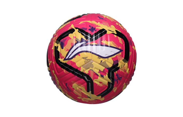 Li Ning Size 5 Soccer Ball TPU Seamless Thermal bonding Unisex Pink Yellow