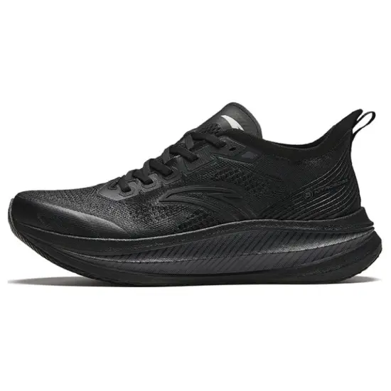 Anta Cushioning Anti-Slip Wear-Resistant Breathability Low-Top Full-Length Carbon Plate Running Shoes Men's Black