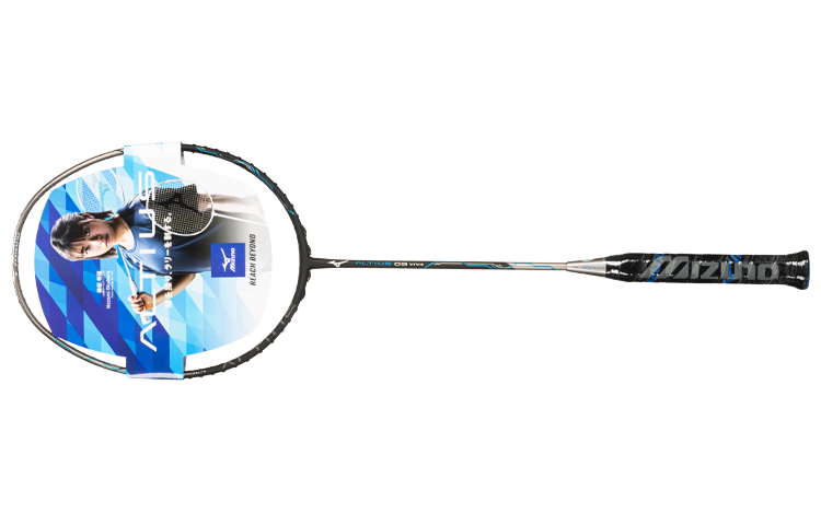Mizuno ALTIUS 09 VIVA Full Carbon Badminton Rackets Offensive Type Heavy Head, Stiff Shaft Advanced Level Unisex 4UG5