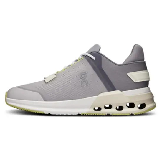 On Cloudnova Flu Cushioning Low-Top Running Shoes Women's Gray