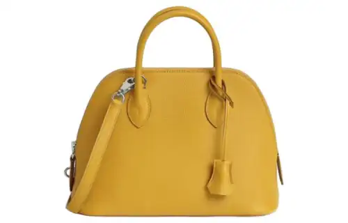 HERMES Bolide Evercolor Calfskin Bowling Bag, Shoulder Bag, Crossbody Bag, Handbag Women's Sun Yellow