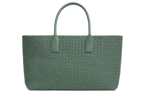 Bottega Veneta Lambskin Tote Bag, Shopping Bag, Shoulder Bag, Handbag Medium Women's Aloe Vera Color