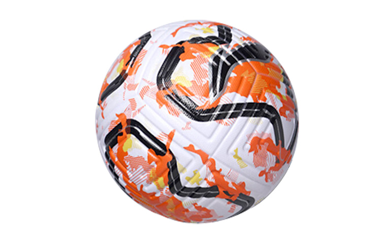 Li Ning Size 5 Soccer Ball TPU Seamless Thermal bonding Unisex White Orange