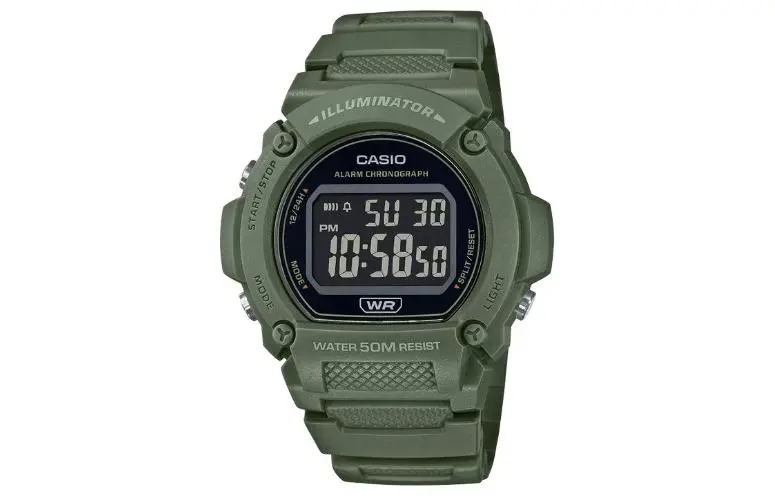 CASIO Unisex Standard Series Black Watch W219HC-3BV