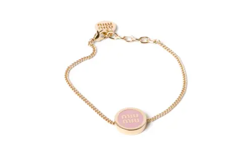 MIU MIU Metal Bracelets Women's Gold