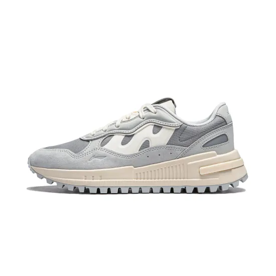 LINING ChengFeng Casual Shoes Women's Low-Top Droplet Gray/Moon Plate Gray