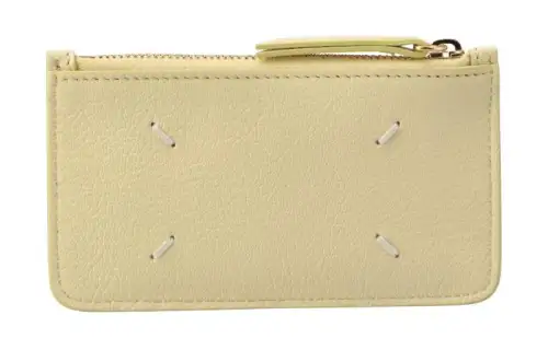 Maison Margiela Leather Wallet Mini Unisex Lemon