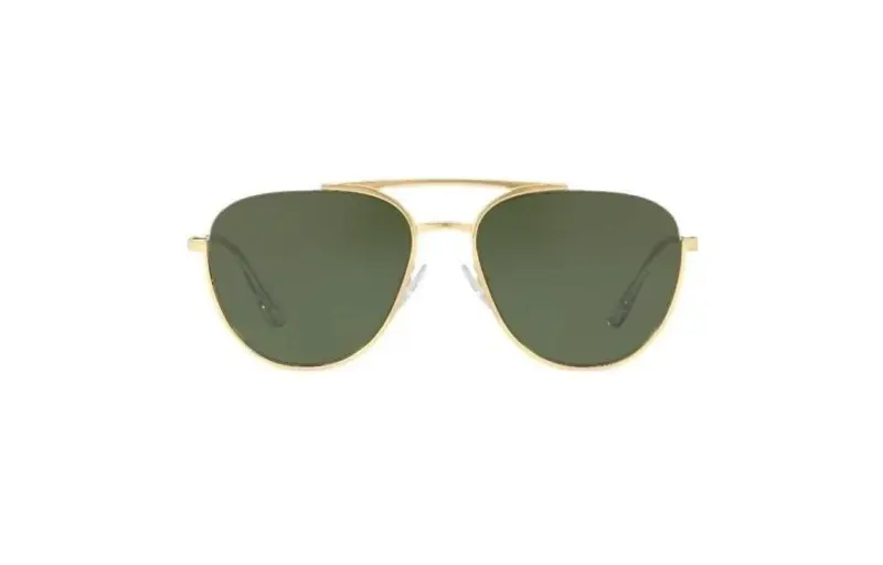 PRADA Metal Irregular Shape Sunglasses Women's Gold