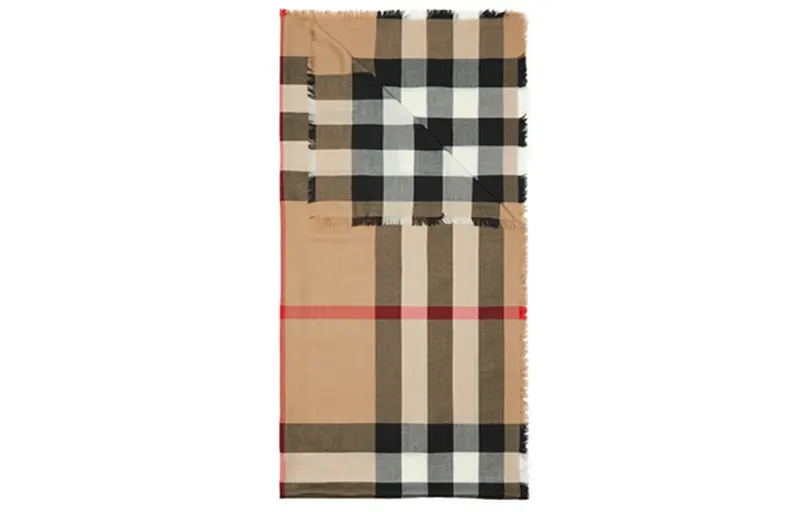 Burberry House Check cashmere scarf